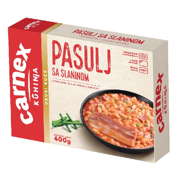 Pasulj sa slaninom 400g